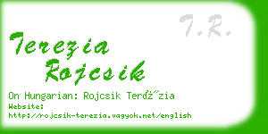 terezia rojcsik business card